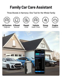 TOPDON Carpal, OBD2 Scanner, Automotive Bluetooth Scanner, All System Diagnostic Tool for Ios & Android, Vehicle Health Check, 6 Maintenance Services, Smog Check, Repair Guide, Performance Test